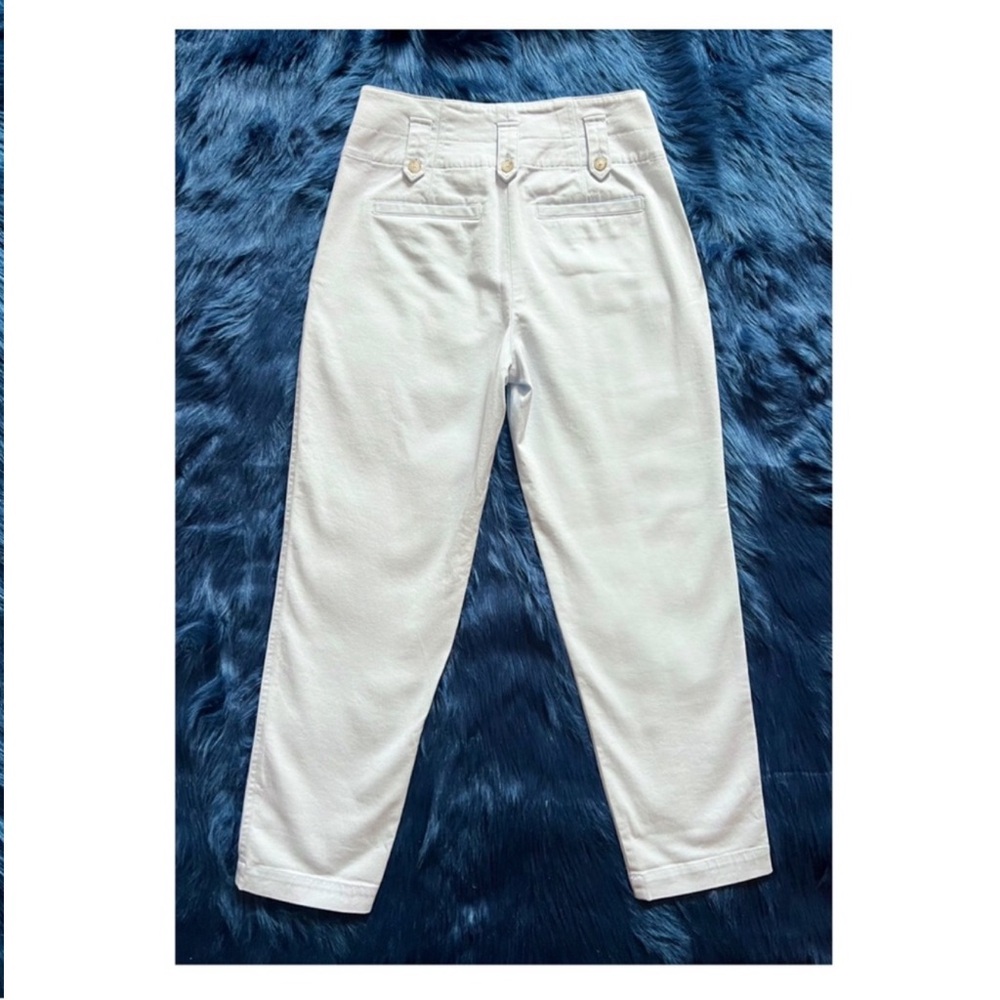 New! REISS Bradie Cotton Tapered Cargo Pants Jeans in Pale Blue - Picture 8 of 9